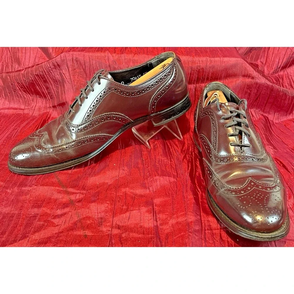 Mens Nunn Bush Codovan Leather Wingtip Oxford  Dress Shoes sz 9D